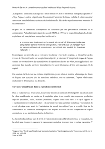 Notes sur le capitalisme monopoliste intellectuel d'Ugo Pagano