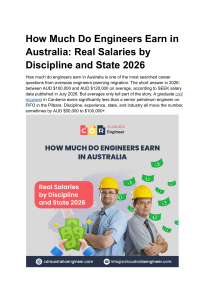 Engineer Salaries in Australia 2026: Real Data by Discipline & State