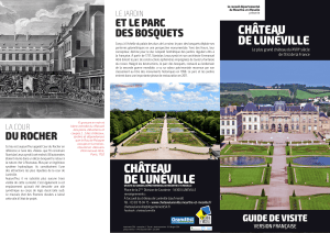 Guide de visite du Ch&acirc;teau de Lun&eacute;ville