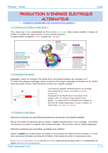 Cours - Production electrique - Alternateur