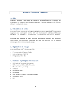 Bureau d'&Eacute;tudes CVC / PBS/DES: Description et missions
