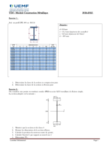 TD3 Construction M&eacute;tallique Exercices Acier