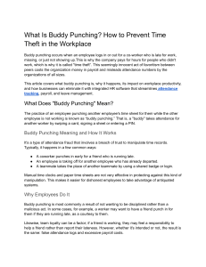 What Is Buddy Punching? How to Prevent Time Theft