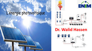 Manuel de cours sur l'&eacute;nergie photovolta&iuml;que