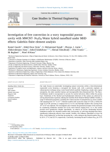 Free Convection in Wavy Trapezoidal Porous Cavity with Hybrid Nanofluid Under MHD Effects