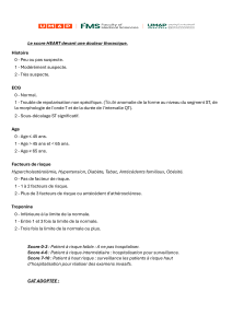 Guide du score HEART pour douleur thoracique