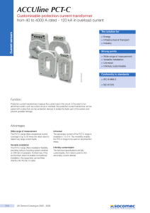ACCUline PCT-C Customisable Protection Current Transformer