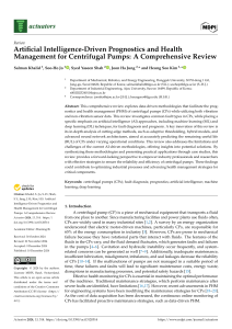 AI-Driven Prognostics for Centrifugal Pumps: A Review