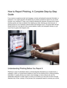 How to Report Phishing: Step-by-Step Guide