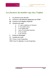 Fractures du membre sup chez l&rsquo;enfant : guide m&eacute;dical