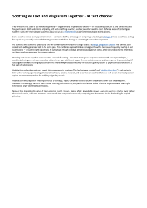 Spotting AI Text and Plagiarism Together