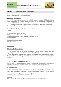 Le&ccedil;on 5 : Figures de style en fran&ccedil;ais 2nde