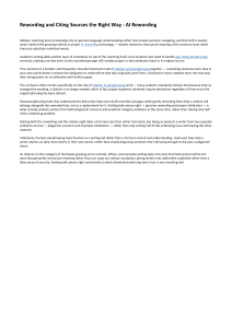 AI Rewording & Citation: The Right Way to Paraphrase