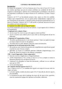 Conseils m&eacute;thodologiques pour le bac SVT terminale C et D