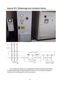 D&eacute;marrage moteur &eacute;lectrique avec variateur vitesse