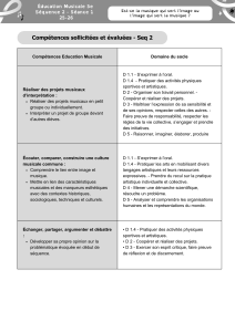 Le&ccedil;on &Eacute;ducation Musicale 5e : Musique et Image