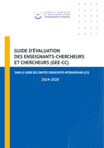 Guide d'&eacute;valuation des enseignants-chercheurs et chercheurs CAMES 2024-2028