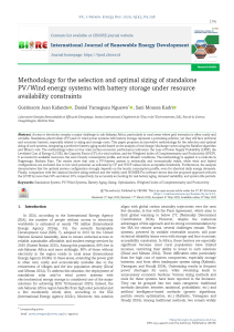 Optimal Sizing of PV/Wind Energy Systems with Battery Storage