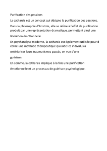 Purification des passions : Catharsis selon Aristote et la psychanalyse
