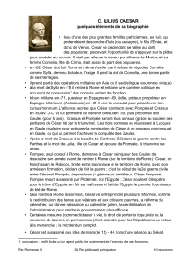 Biographie de Jules C&eacute;sar : &eacute;l&eacute;ments cl&eacute;s de sa vie