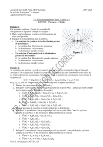 Ensemble d'Exercices d'&Eacute;lectromagn&eacute;tisme pour L2PCSM Physique-Chimie