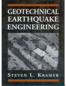 Geotechnical Earthquake Engineering Textbook by Steven L. Kramer