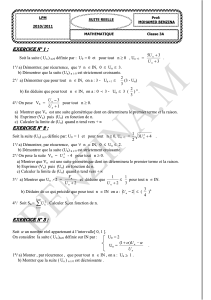 Math Exercises: Real Sequences
