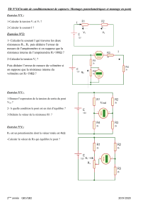 TD N&deg;1 Circuits de conditionnement de capteurs: Potentiom&eacute;triques et ponts