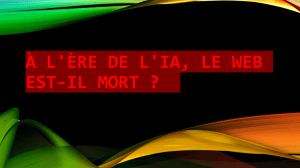 &Agrave; l'&egrave;re de l'IA, le Web est-il mort ? Analyse