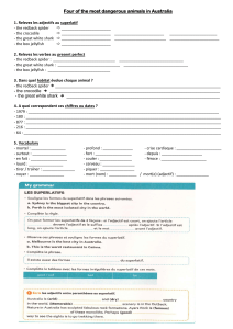 Four Dangerous Animals in Australia Worksheet