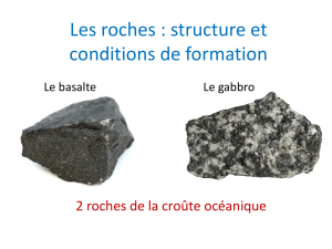 Les roches : structure et conditions de formation