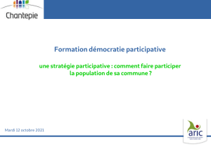 Formation d&eacute;mocratie participative : strat&eacute;gie pour la participation citoyenne