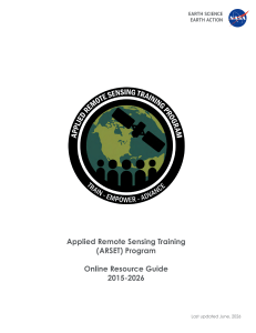NASA ARSET Remote Sensing Training Resource Guide