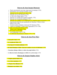 Bibliographie d'&oelig;uvres litt&eacute;raires : Rousseau, Price Mars, Alexis