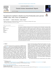 Non-destructive methods for Proboscidea ivory identification