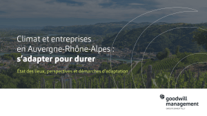 Climat et entreprises en AURA : s'adapter pour durer