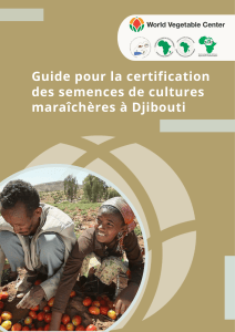 Guide certification semences l&eacute;gumes Djibouti