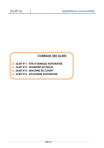 Corrig&eacute;s techniques d'automatisation industrielle