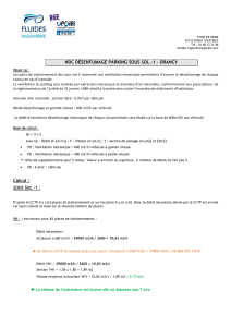 Rapport D&eacute;senfumage Parking Sous-Sol - Calculs Techniques