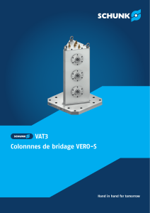 VERO-S Aufspannt&uuml;rme (Baureihe) Section du catalogue