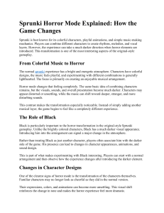 Sprunki Horror Mode Explained: Game Changes