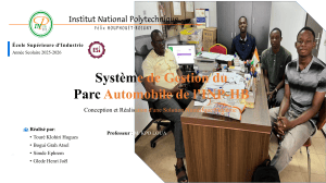 Syst&egrave;me de Gestion du Parc Automobile INP-HB - Projet 2025-2026