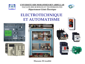 ELECTROTECHNIQUE ET AUTOMATISME