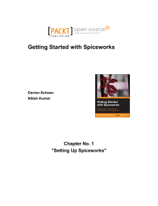 Getting Started with Spiceworks: Chapter 1 Setup Guide