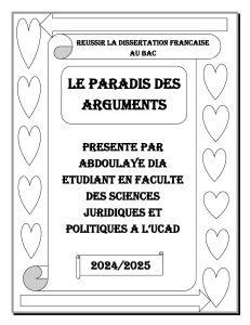 R&eacute;ussir la dissertation fran&ccedil;aise au Bac : Le paradis des arguments