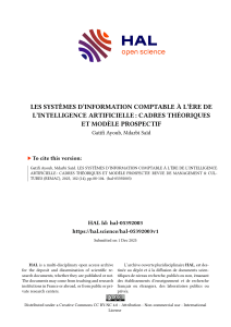 Intelligence Artificielle dans les SIC : Cadres Th&eacute;oriques et Mod&egrave;le Prospectif