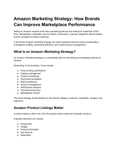 Amazon Marketing Strategy Guide for Brands