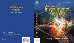 Principles of Instrumental Analysis Textbook