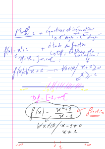 Maths: Equations and Inequalities - Function Study Notes