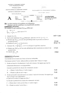 Examen de Math&eacute;matiques Baccalaur&eacute;at 2022 - S&eacute;rie Litt&eacute;raire, Option A